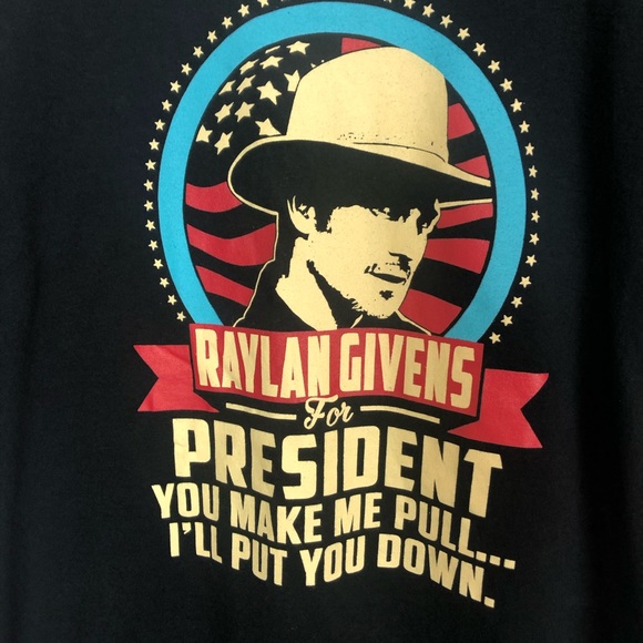 Raylan Givens For President Tee Shirt Justified Md - Picture 2 of 7
